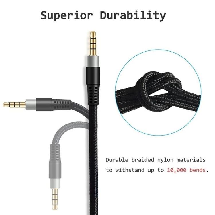 For Kingston HyperX Cloud Alpha / Mix 3.5mm Male To Male Headset Recorder Cable