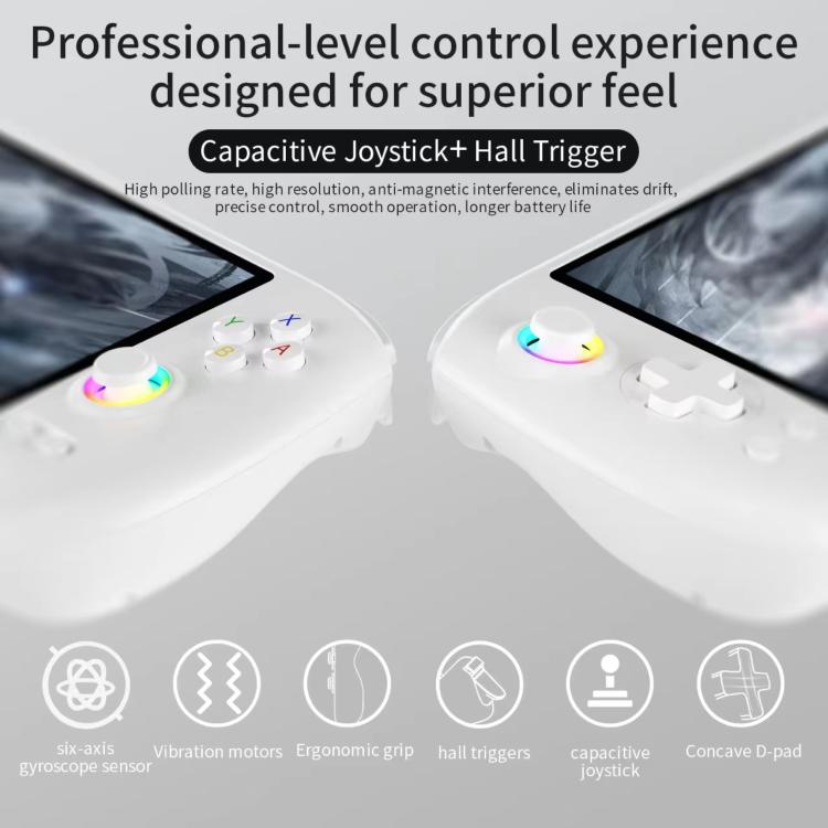 ANBERNIC RG557 Handheld Game Console 5.48-Inch AMOLED Screen Android 14 Video Game Player