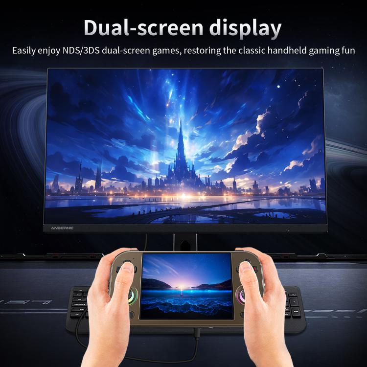 ANBERNIC RG 477M  Android 14 Handheld Game Console With Aluminum Alloy Body, 4.7-Inch LTPS In-Cell Touch Screen, 3D Hall Joystick & Self-Developed AI Assistant