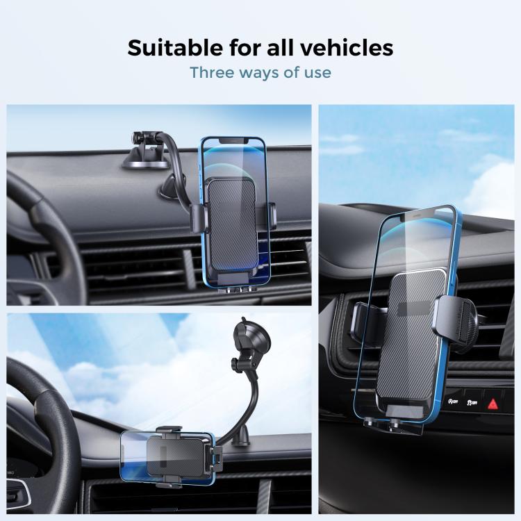 Tronwin JY02 Flexible Arm Dashboard Windshield Car Phone Holder Adjustable Suction Cup Mount