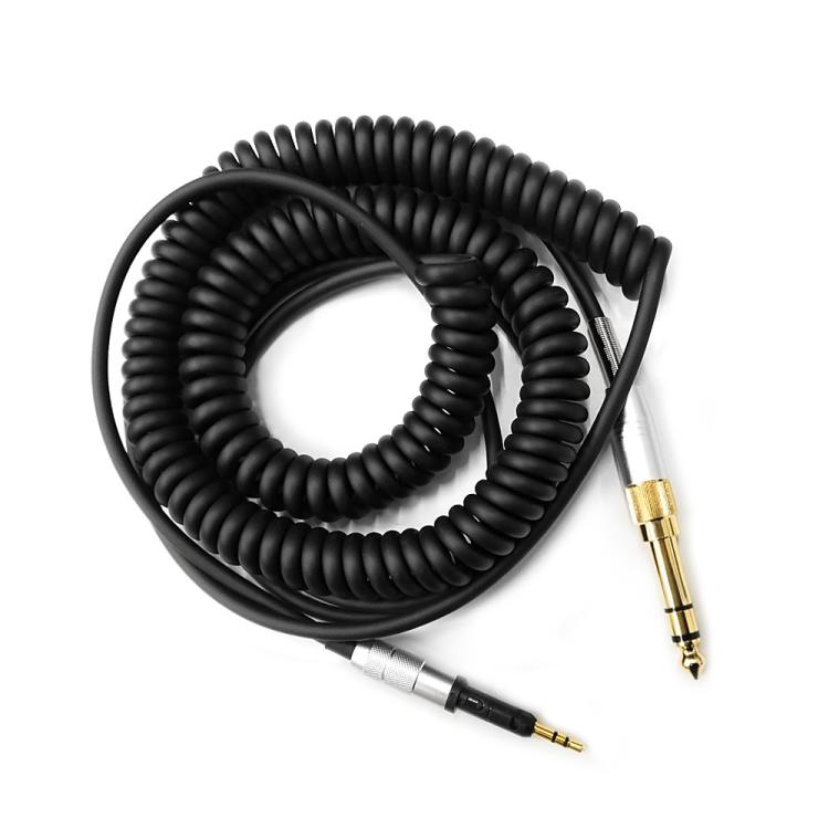 2.5mm To 3.5mm+6.35mm Plug 1.5m Spring-Loaded Headphone Cable,For Sennheiser HD6 / HD8 / HD7 / HD598