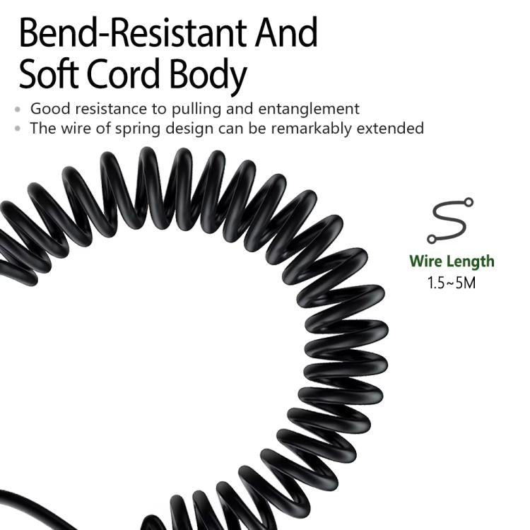 2.5mm To 3.5mm+6.35mm Plug 1.5m Spring-Loaded Headphone Cable,For Sennheiser HD6 / HD8 / HD7 / HD598