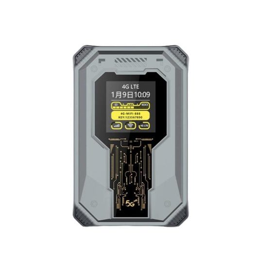 M20 4G/5G Portable WiFi Hotspot 300Mbps SIM Unlocked Pocket Router With Time Display, 4000mAh Long-Lasting Battery