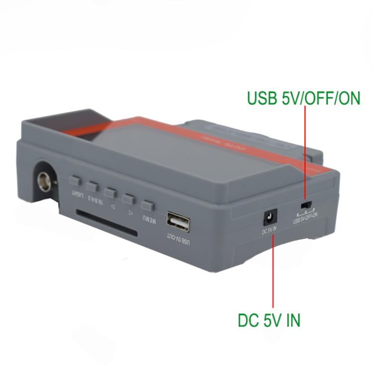 5300ACT 5 Inch HD Surveillance Tester Analog/Coaxial AHD/TVI/CVI Supports 8MP Engineering Tool