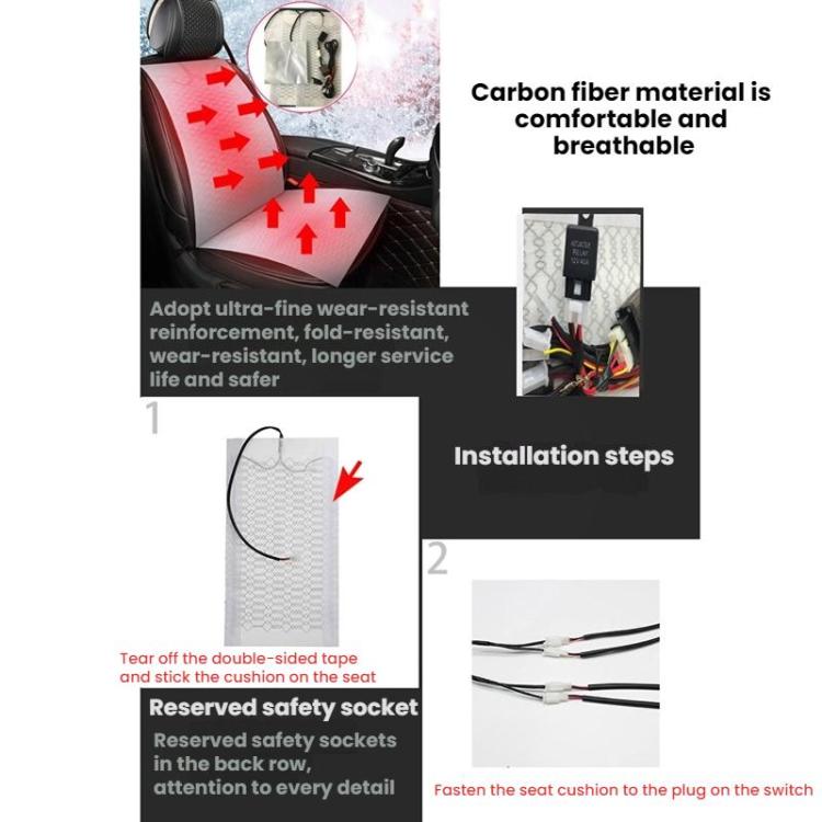 12V Universal Winter Car Seat Heating Pad