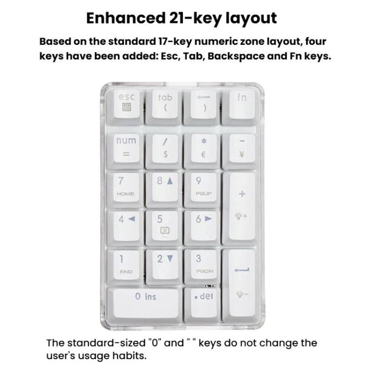 Little Kangaroo DS-9817 Backlit Non-Switching Wired Numeric Keypad Financial Business Banking Keyboard