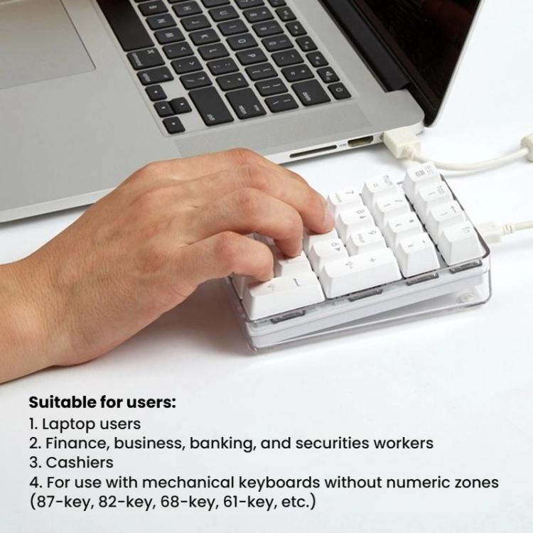 Little Kangaroo DS-9817 Backlit Non-Switching Wired Numeric Keypad Financial Business Banking Keyboard
