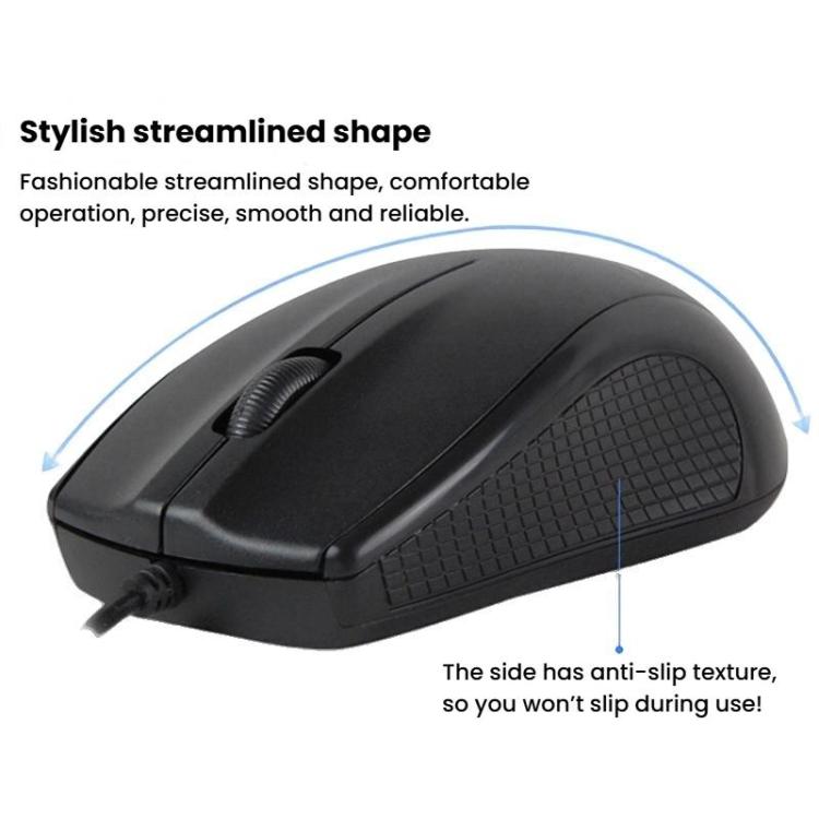 Little Kangaroo DS-911 1200DPI Ambidextrous Wired Laptop Mouse Desktop Mouse For Office & Home Use