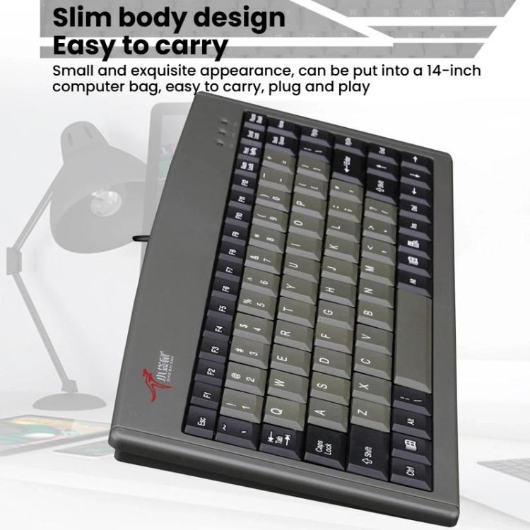 Little Kangaroo DS-3000 88 Key Wired Keyboard With Magnetic Ring Laptop Industrial Office Keyboard