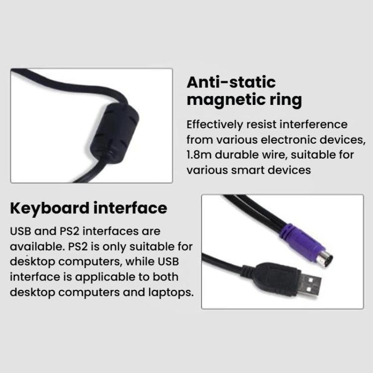 Little Kangaroo DS-8500 Laptop Wired Keyboard With Touchpad