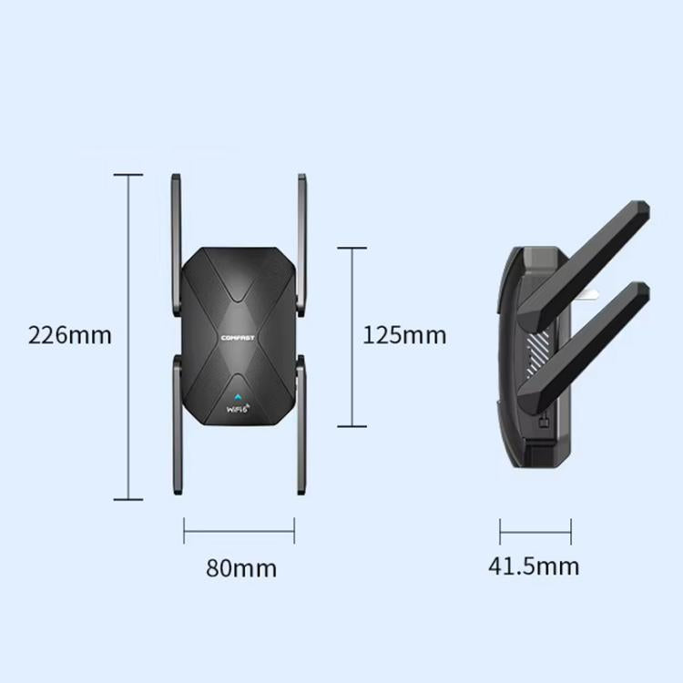 COMFAST CF-XR181 WiFi 6 Dual-Band 1500Mbps Wireless Signal Booster Gigabit Wireless Repeater