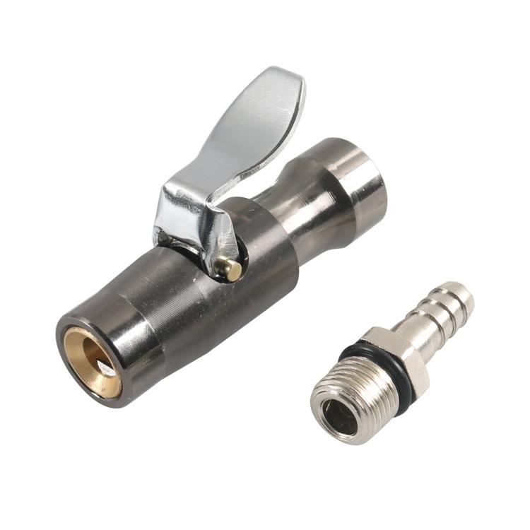 Car Air Pressure Gauge Self-Locking German-Style Air Pump Nozzle