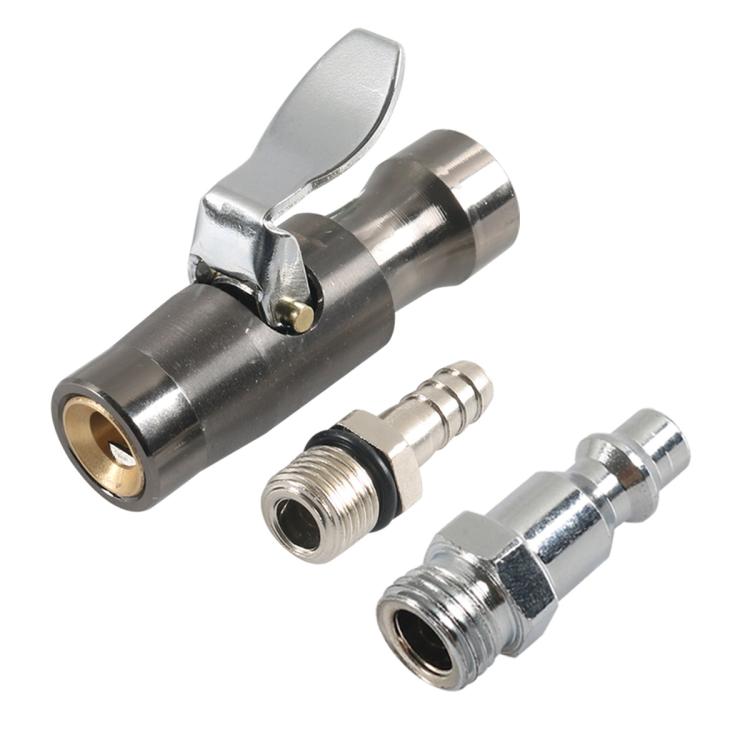 Car Air Pressure Gauge Self-Locking German-Style Air Pump Nozzle