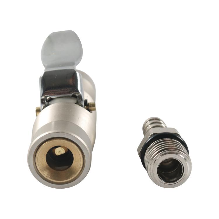Car Air Pressure Gauge Self-Locking German-Style Air Pump Nozzle