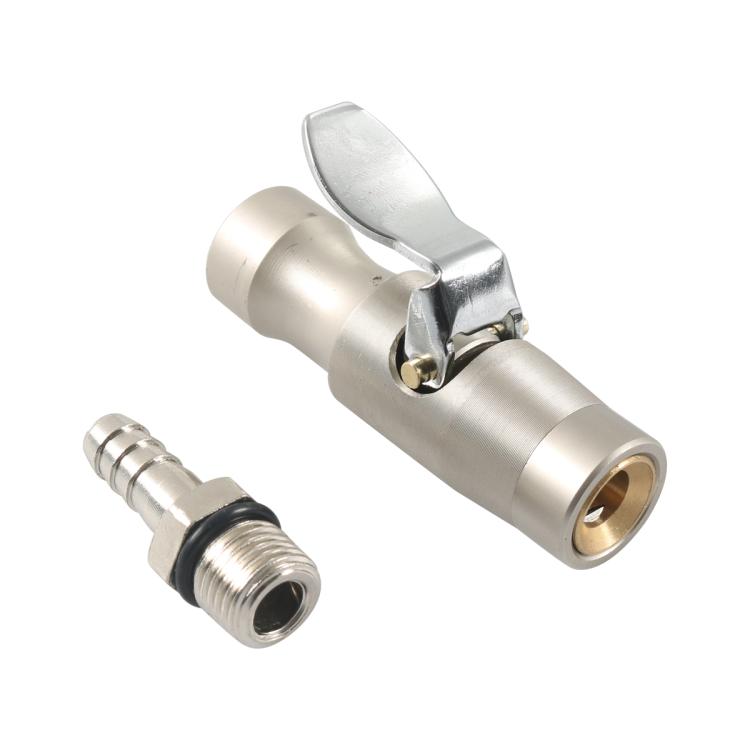 Car Air Pressure Gauge Self-Locking German-Style Air Pump Nozzle
