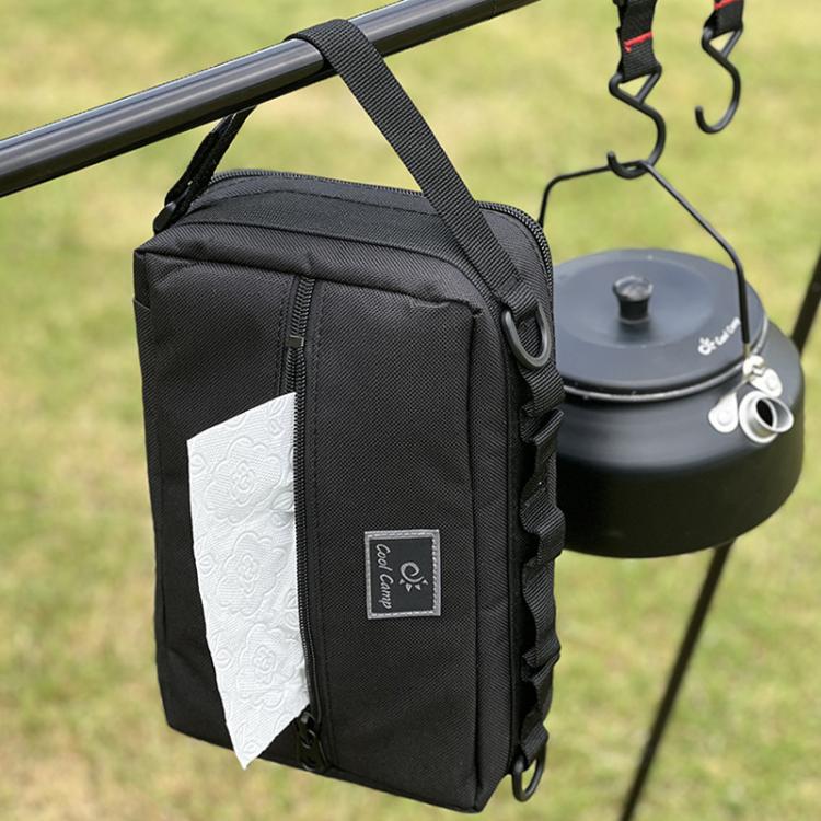 COOL CAMP CF-3303 Car Tissue Hanging Bag Outdoor Camping Tool Tableware Storage Bag