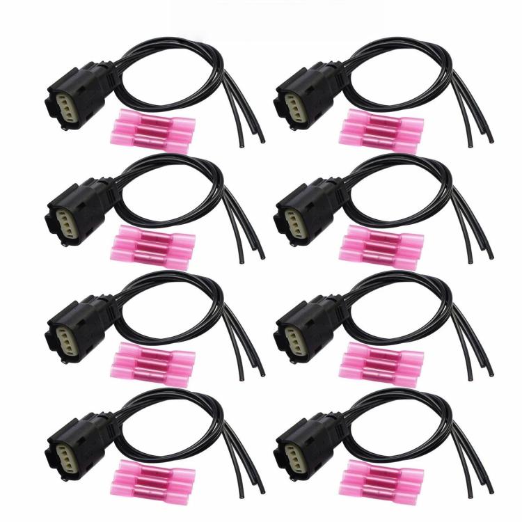8pcs /Pack Ignition Coil Connector Plug Cable For Ford F-150 Flex 2013-2019 V6 V8