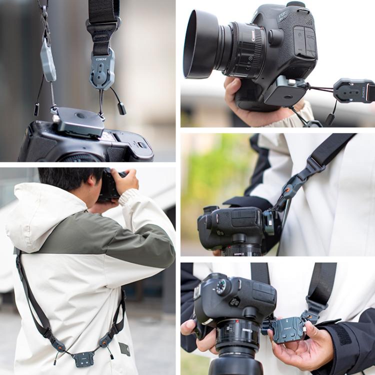 COBONE XQC-1 Camera Shoulder Strap Quick-Mount Clip Base Universal DSLR Tripod Head Adapter Base
