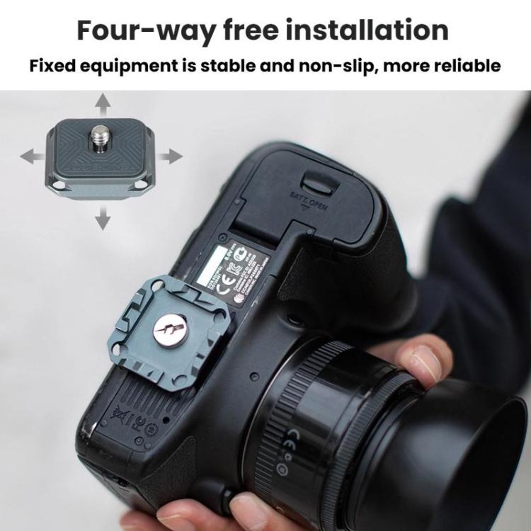 COBONE XQC-1 Camera Shoulder Strap Quick-Mount Clip Base Universal DSLR Tripod Head Adapter Base