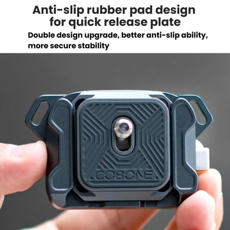 COBONE XQC-1 Camera Shoulder Strap Quick-Mount Clip Base Universal DSLR Tripod Head Adapter Base