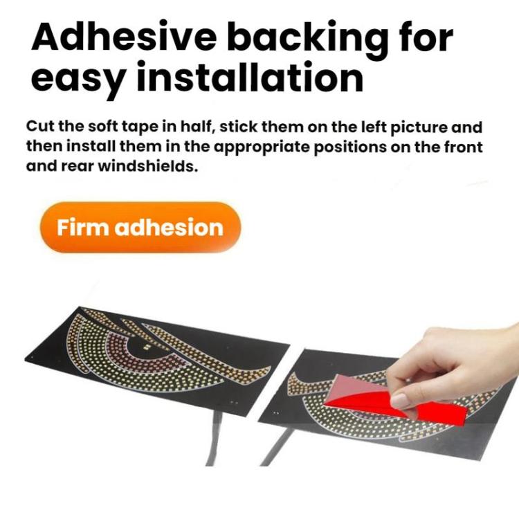 USB Car-mounted Dynamic Demon Eye Car Sticker LED Indicator Light