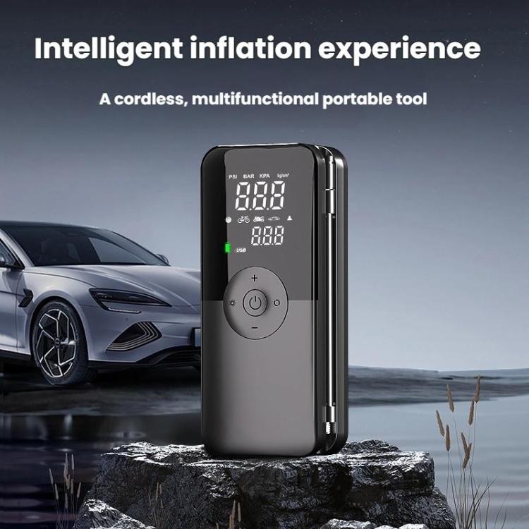 Portable Smart Lighting Wireless Digital Display Car Air Pump
