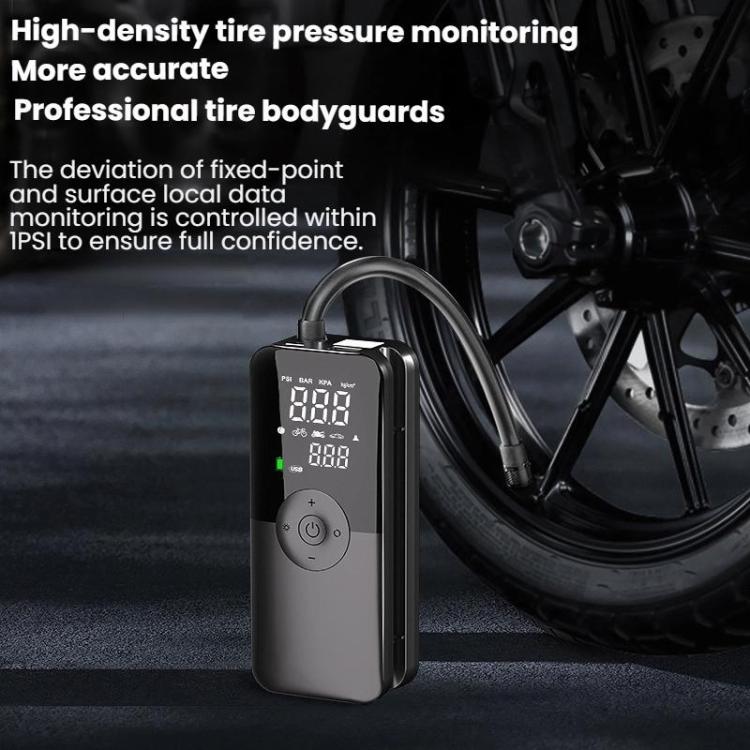 Portable Smart Lighting Wireless Digital Display Car Air Pump