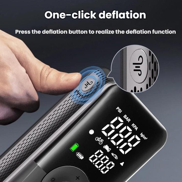 Portable Smart Lighting Wireless Digital Display Car Air Pump