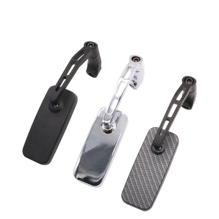 Electric Bike Modified Aluminum Alloy Blue Glass Square Curved Rod Rearview Mirror