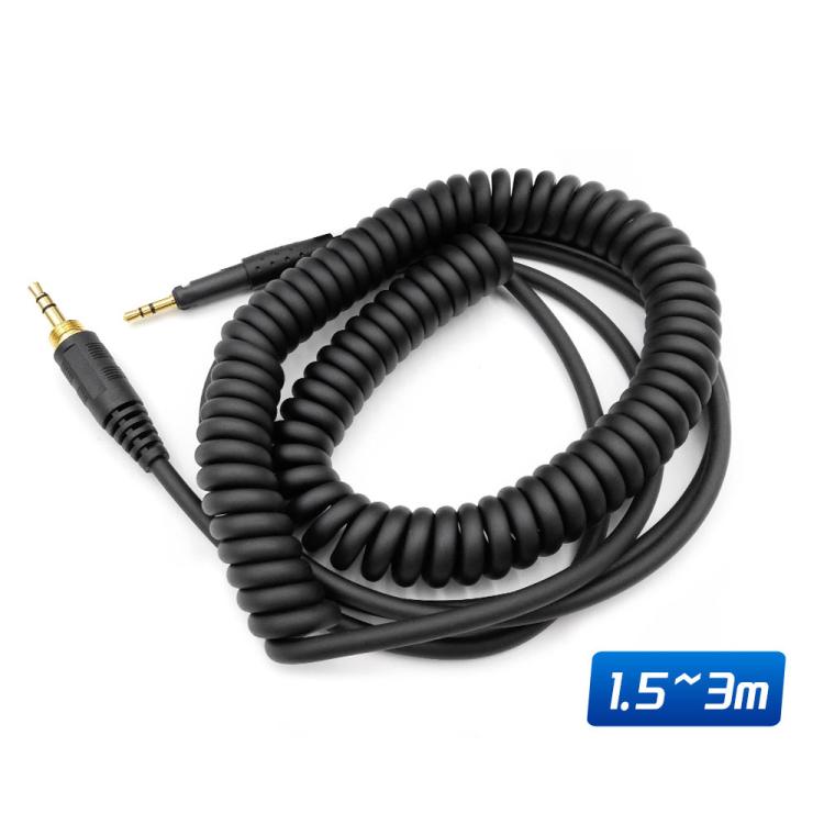 2.5mm To 3.5+6.35mm Plug Spring Headphone Cable for Sennheiser HD6 / HD8 / HD7 / HD598