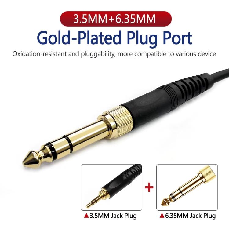6.35mm Plug Headphone Cable for AKG Q701 Q702 K712 K240