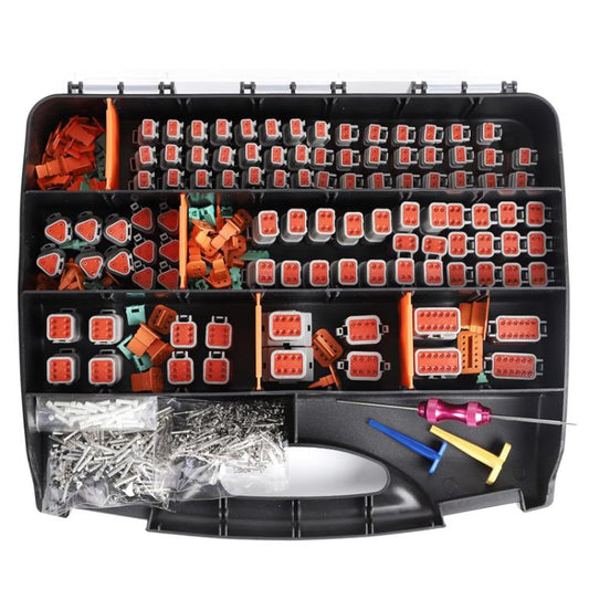 603pcs /Set DT Connector Kit with 2/3/4/6/8/12 Pin DT Connectors and Extraction Tools