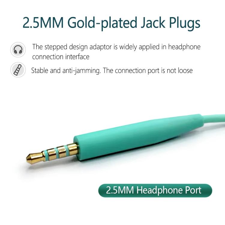 For BOSE QC25 / QC35 / SoundLink OE2 Audio Headphone Cable With In-line Microphone