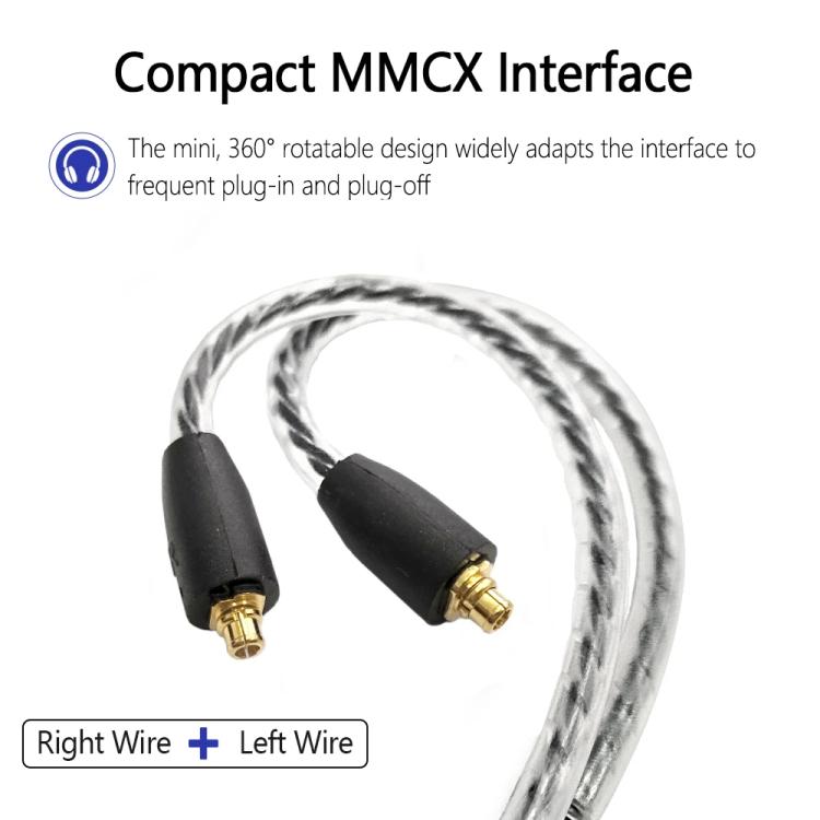 1.2m Type-C To MMCX Interface Headphone Plug Cable For Shure SE215 / SE315 / SE425 / SE535 / SE846