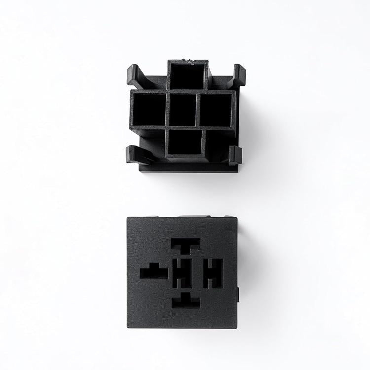 5pcs /Set Relay Socket Module for 4-Pin and 5-Pin Relays, Compatible with FB-15T 15-Slot Relay Box