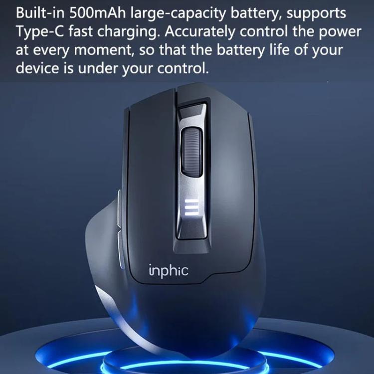 Inphic M9 2.4G Wireless Mouse Business Office Home Ergonomic Mute Computer Mice