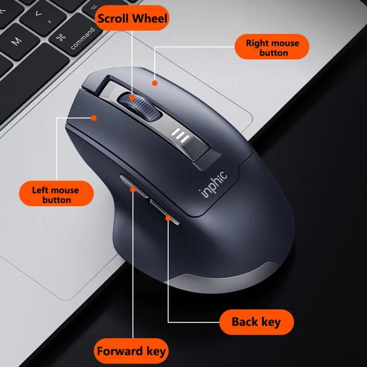 Inphic M9 2.4G Wireless Mouse Business Office Home Ergonomic Mute Computer Mice