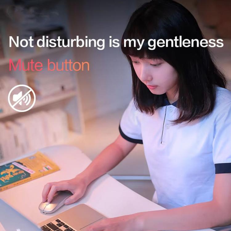 Inphic M1 PRO Wireless Bluetooth Tri-mode Rechargeable Mute Mouse With Battery Level Display