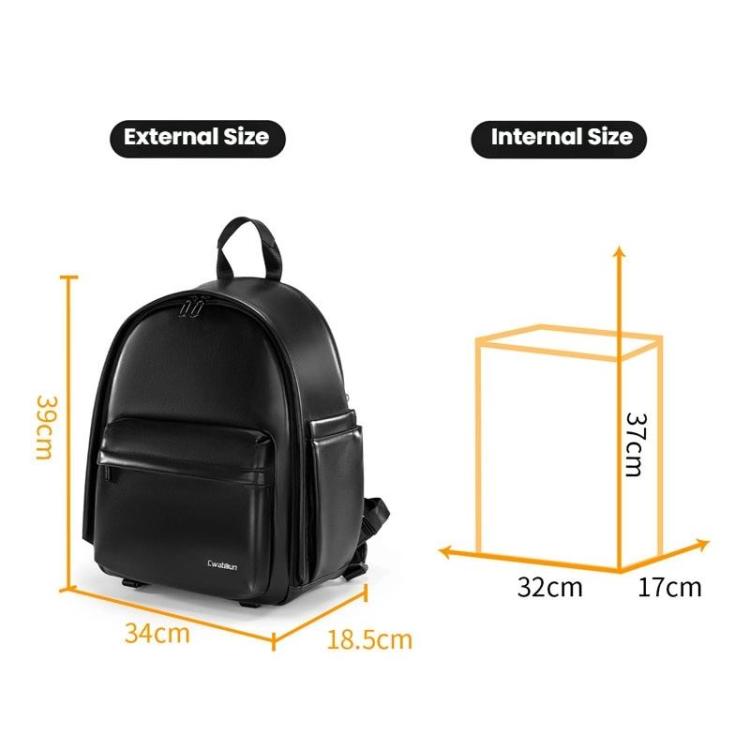 Cwatcun D125 Medium Shoulder Camera Bag Waterproof Casual Photography Backpack
