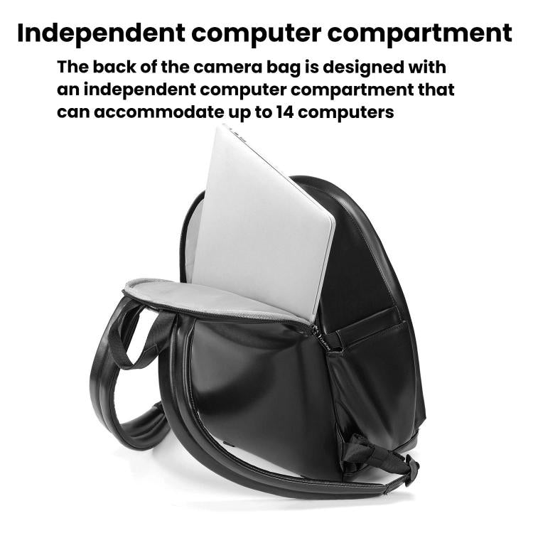 Cwatcun D125 Medium Shoulder Camera Bag Waterproof Casual Photography Backpack