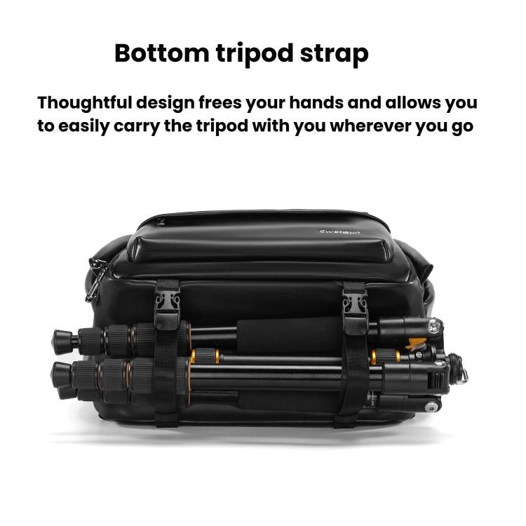 Cwatcun D125 Medium Shoulder Camera Bag Waterproof Casual Photography Backpack