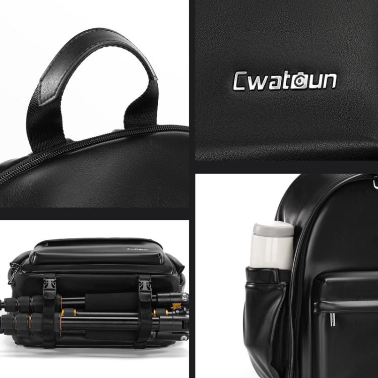 Cwatcun D125 Medium Shoulder Camera Bag Waterproof Casual Photography Backpack