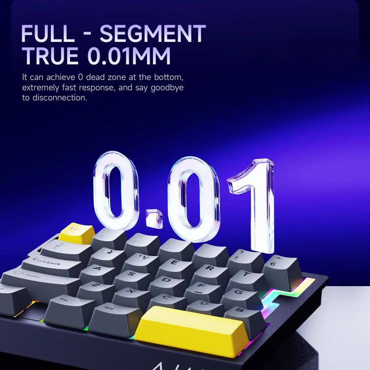 Ajazz AK029 Magnetic Rice Switch HIFI Edition RGB Backlight Wired Single Handed Gaming Keyboard