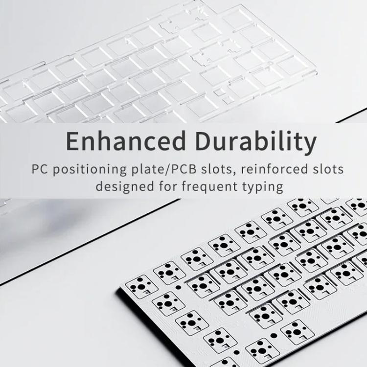 Ajazz AK650 Tri-mode Wireless Mechanical Keyboard With Screen Knob RGB Light