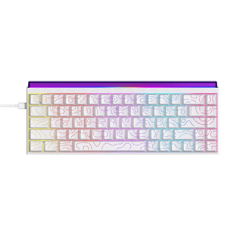 NACODEX NK68 Magnetic Shaft Mechanical Dazzle Color Wired Keyboard Office Computer Gaming 68 Keys Keyboard