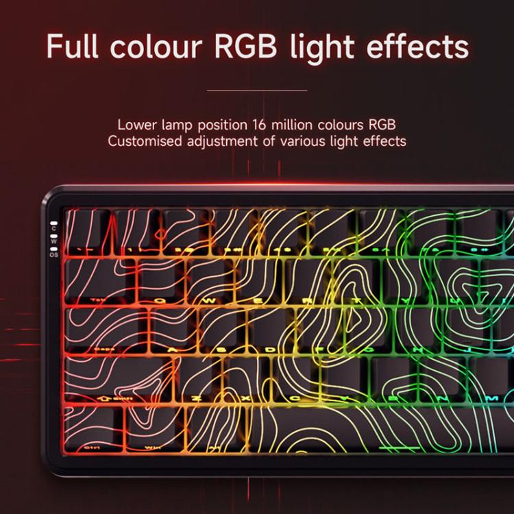Ajazz AK680 MAX Magnetic Shaft Mechanical Wired Keyboard With RGB Light