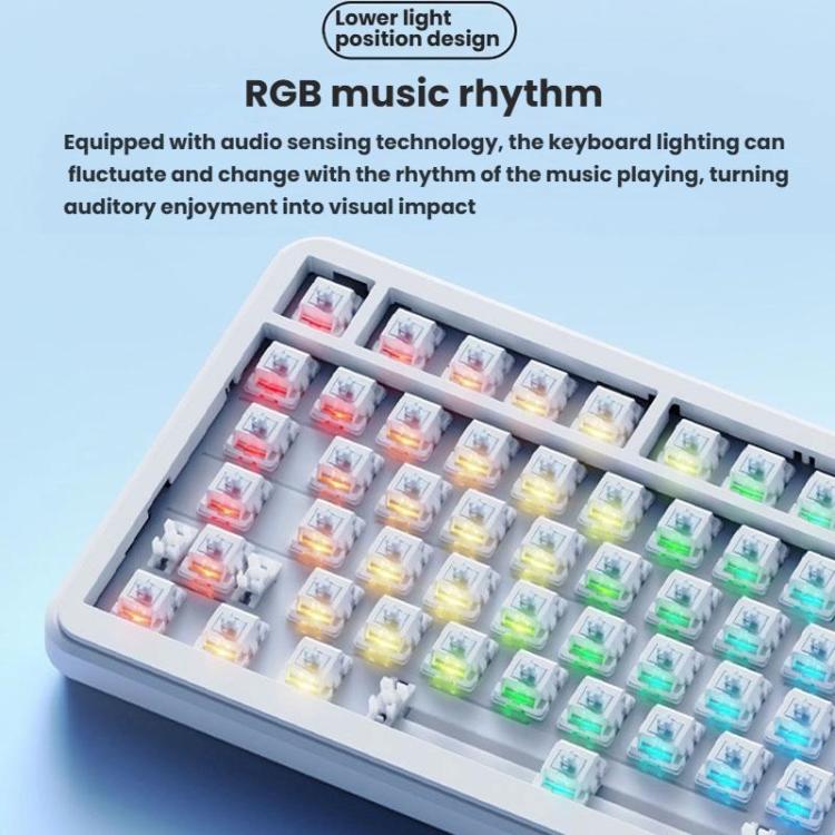 Ajazz AK820 MAX Hot-swappable Gasket 75 Mechanical Keyboard With RGB Light