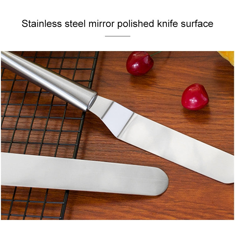 Stainless Steel Cream Spatula Stainless Steel Bell Knife Cake Spatula Baking Scraper Baking Tools