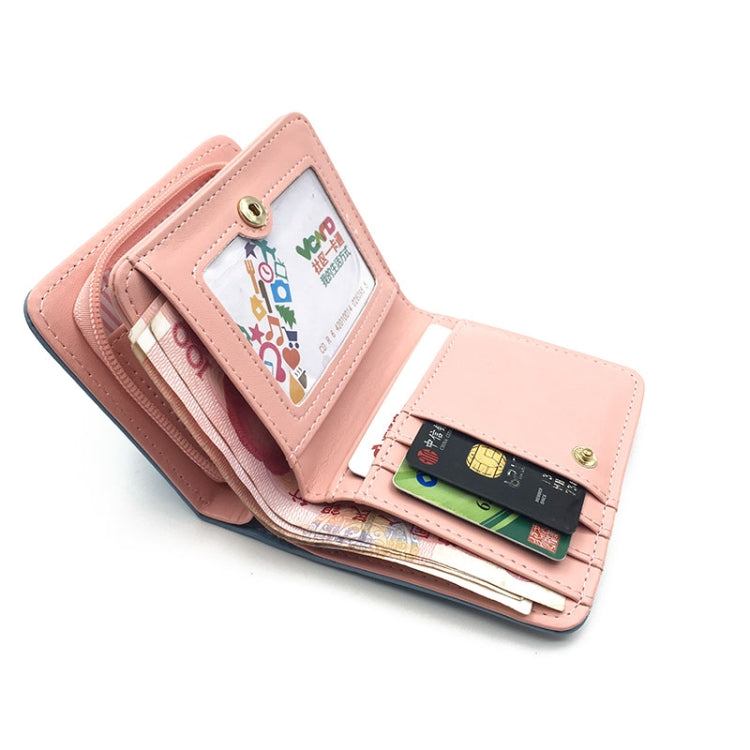 Women Cute Cat Wallet Small Zipper Wallet PU Leather Coin Purse Card Holder