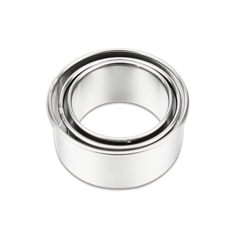 3pcs/set Stainless Steel Round Dumplings Wrappers Molds Set Cutter Maker Tools